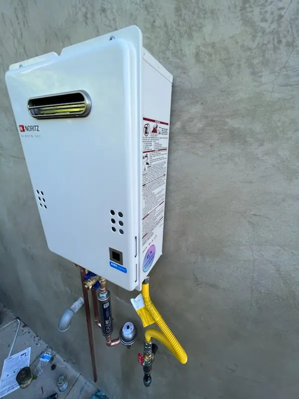Tankless water heater installation for Eagle Ranch homes